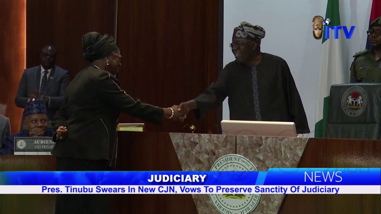 Judiciary: Pres. Tinubu Swears-In New CJN, Vows To To Preserve Sanctity Of Judiciary