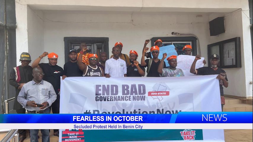 FEARLESS IN OCTOBER: Secluded Protest Held In Benin City