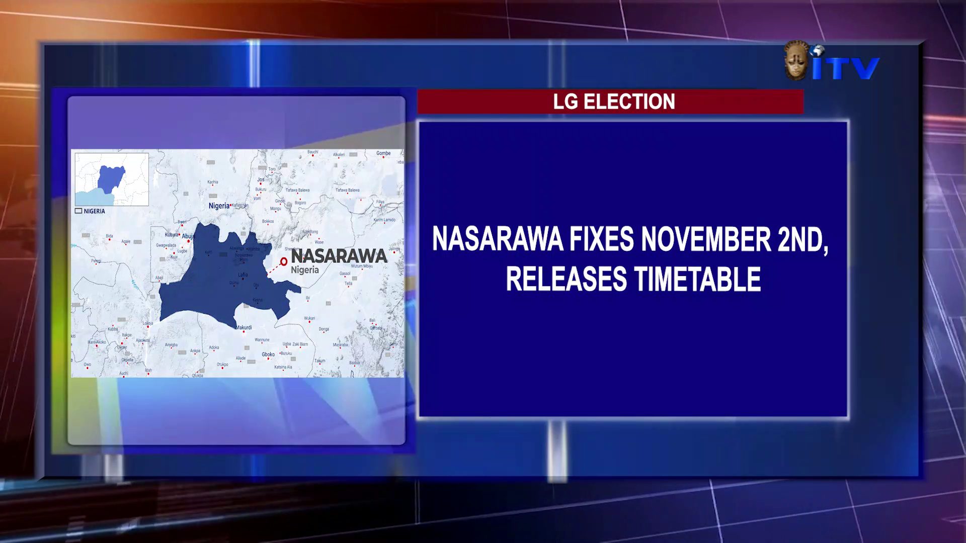 LG Election: Nasarawa Fixes November 2nd, Releases Timetable