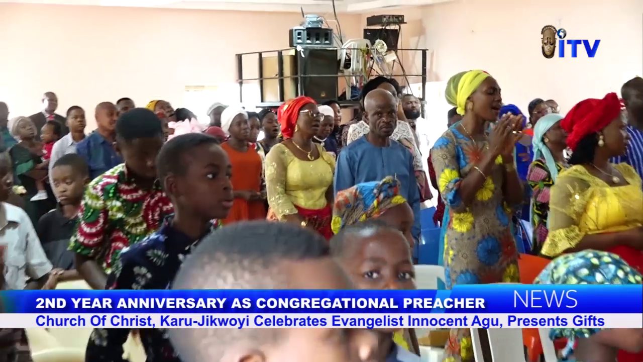 2nd Year Anniversary: Church Of Christ, Karu-Jikwoyi Celebrates Evang. Innocent Agu, Presents Gifts