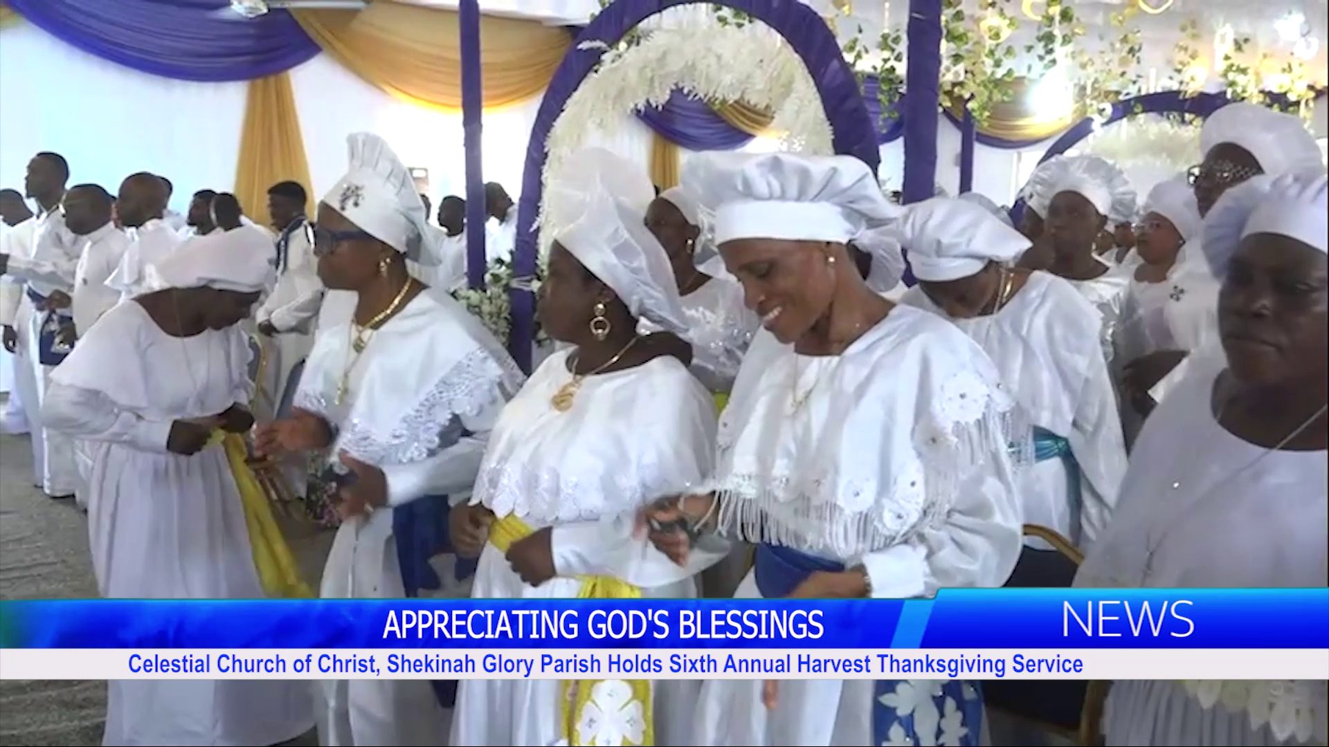 Celestial Church of Christ, Shekinah Glory Parish Holds Sixth Annual Harvest Thanksgiving Service