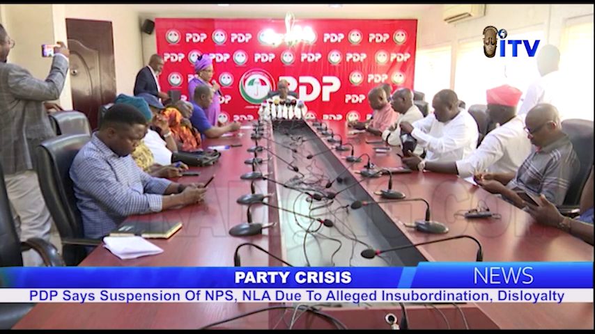 Party Crisis: PDP Says Suspension Of NPS, NLA Due To Alleged Insubordination, Disloyalty