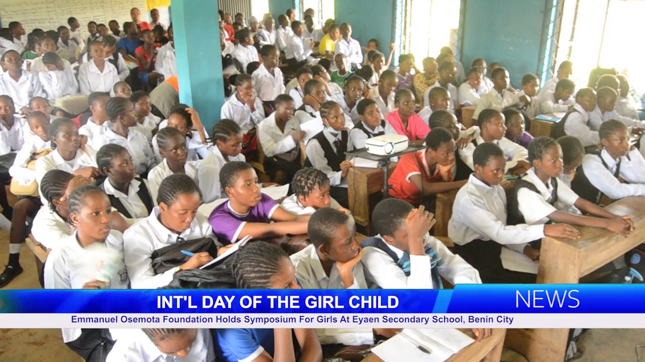 Emmanuel Osemota Foundation Holds Symposium For Girls At Eyaen Secondary School, Benin City