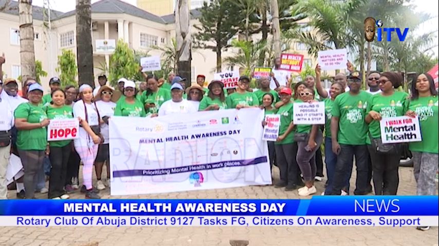 Mental Health Awareness: Rotary Club Of Abuja District 9127 Tasks FG, Citizens On Awareness, Support