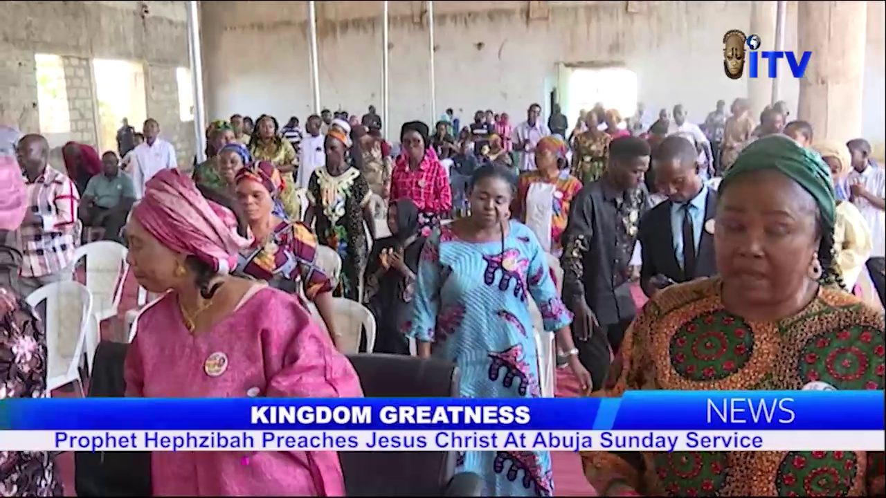 Kingdom Greatness: Prophet Hepzibah Preaches Jesus Christ At Abuja Sunday Service