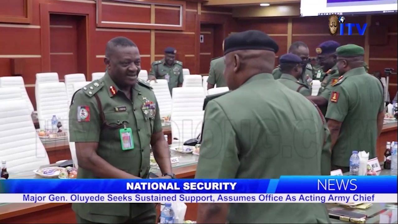 National Secuirty: Major Gen. Oluyede Seeks Sustained Support, Assumes Office As Acting Army Chief