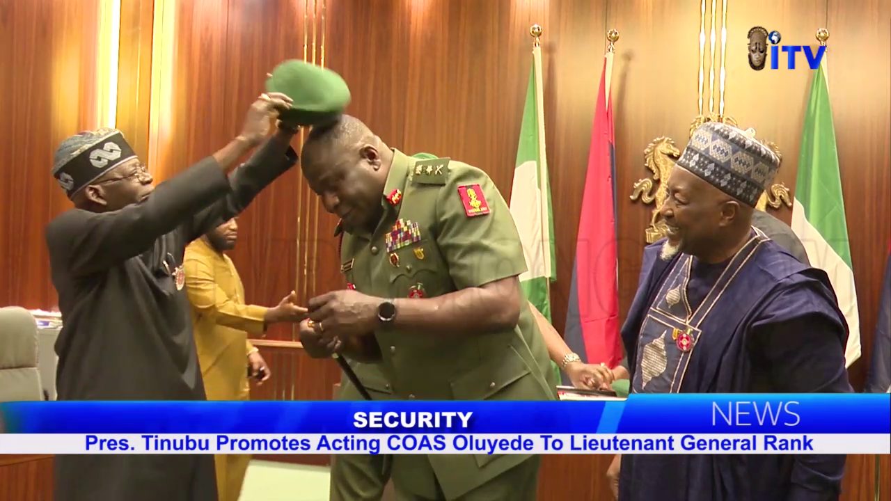 Security: Pres. Tinubu Promotes Acting COAS Oluyede To Lieutenant General Rank