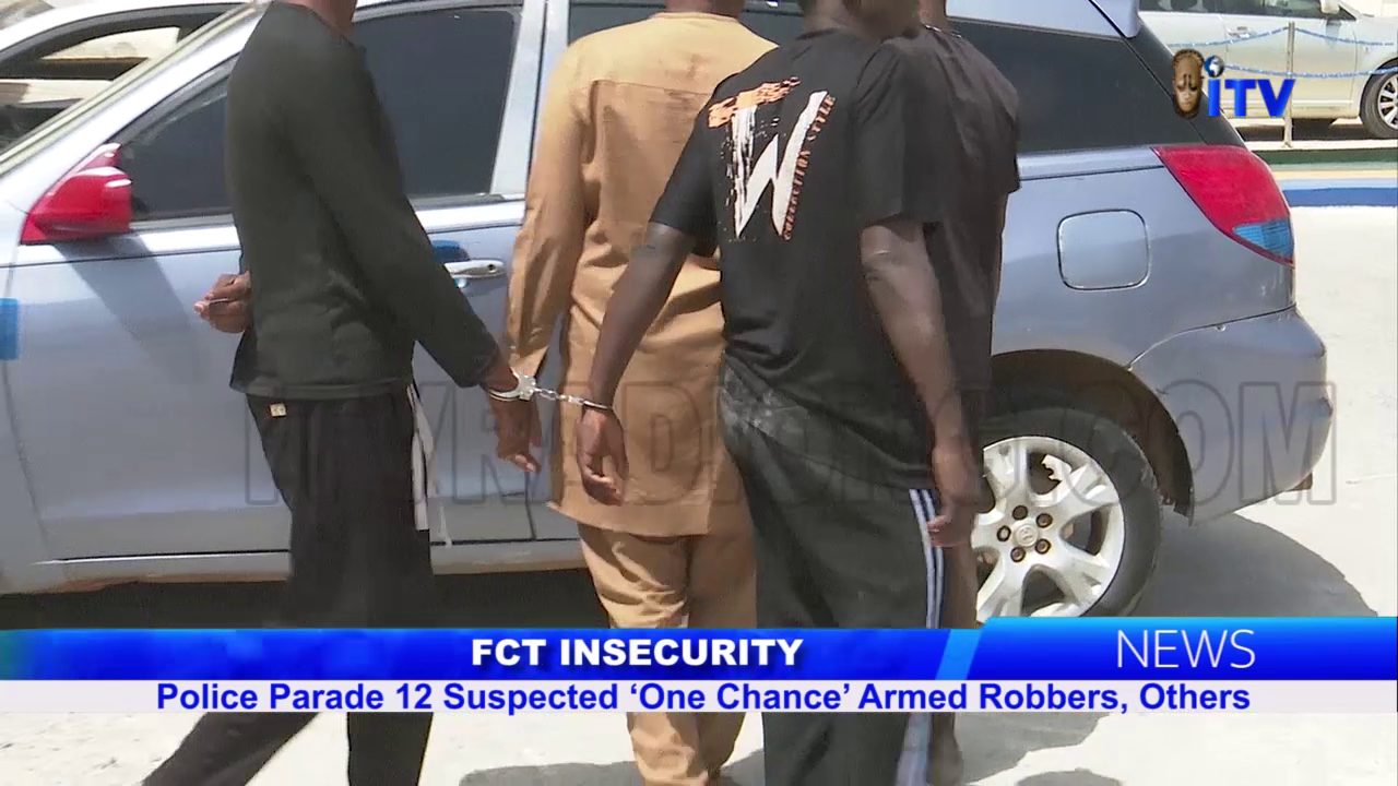 FCT Insecurity: Police Parades 12 Suspected “One Chance” Armed Robbers, Others