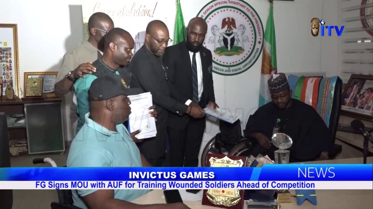 Invictus Games: FG Signs MOU With AUF For Training Wounded Soldiers Ahead Of Competition