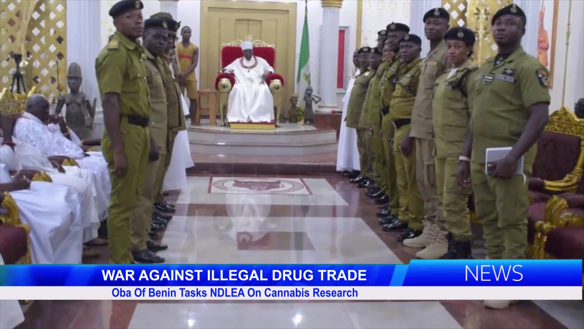 WAR AGAINST ILLEGAL DRUG TRADE: Oba Of Benin Tasks NDLEA On Cannabis Research