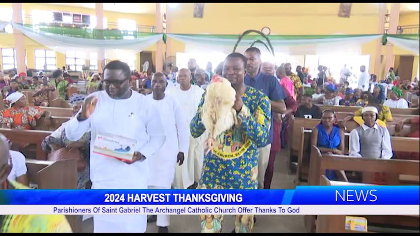 Parishioners Of Saint Gabriel The Archangel Catholic Church Offer Thanks To God