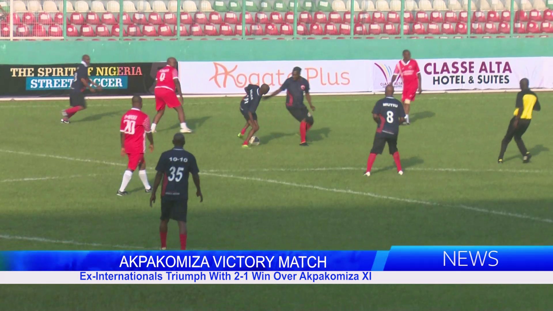 AKPAKOMIZA VICTORY MATCH: Ex-Internationals Triumph With 2-1 Win Over Akpakomiza XI