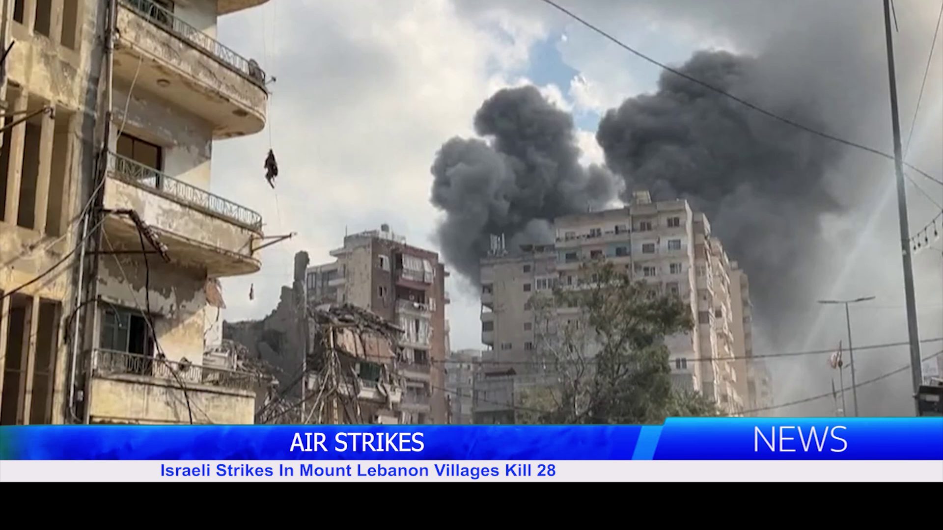 Israeli Strikes In Mount Lebanon Kill 28