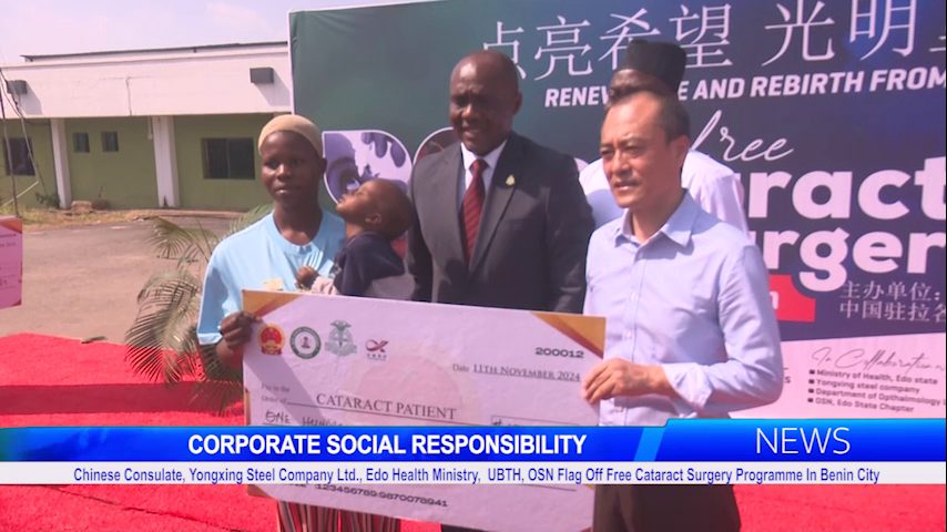 Chinese Consulate, Yongxing Steel Company Ltd., Edo Health Ministry, UBTH, OSN Flag Off Free Cataract Surgery Programme In Benin City