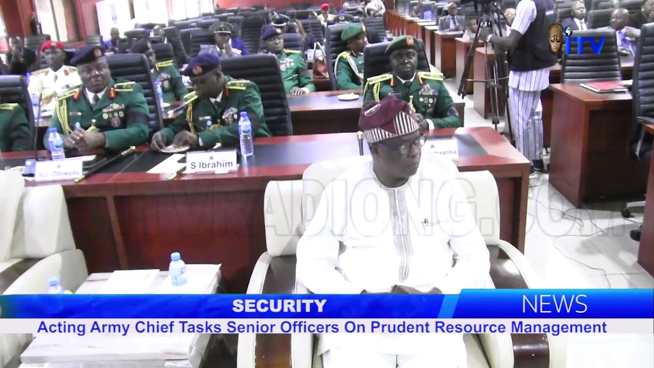 Security: Acting Army Chief Tasks Senior Officers On Prudent Resource Management