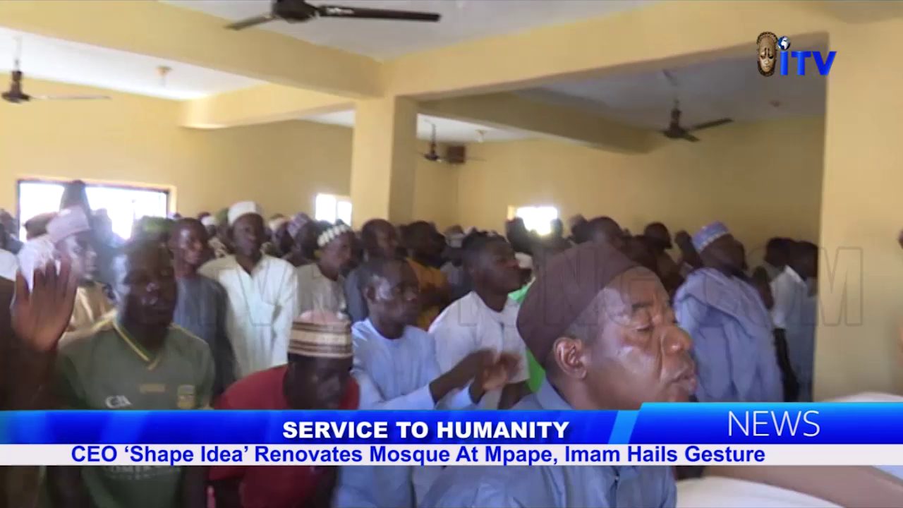 Service To Humanity: CEO ‘Shape Idea’ Renovates Mosque At Mpape, Imam Hails Gesture