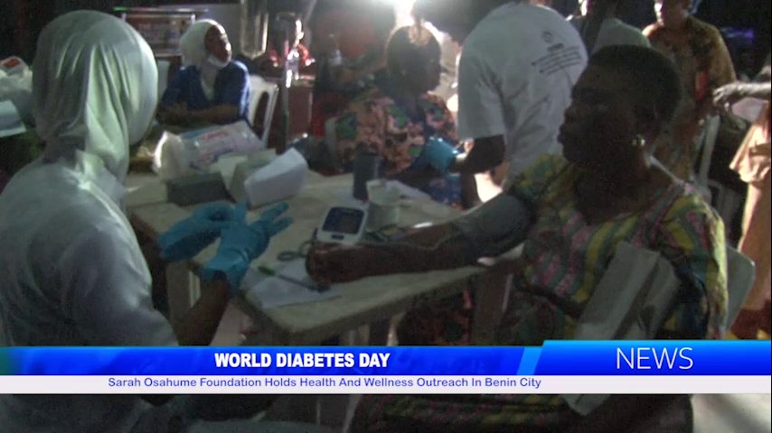 WORLD DIABETES DAY: Sarah Osahume Foundation Holds Health And Wellness Outreach In Benin City