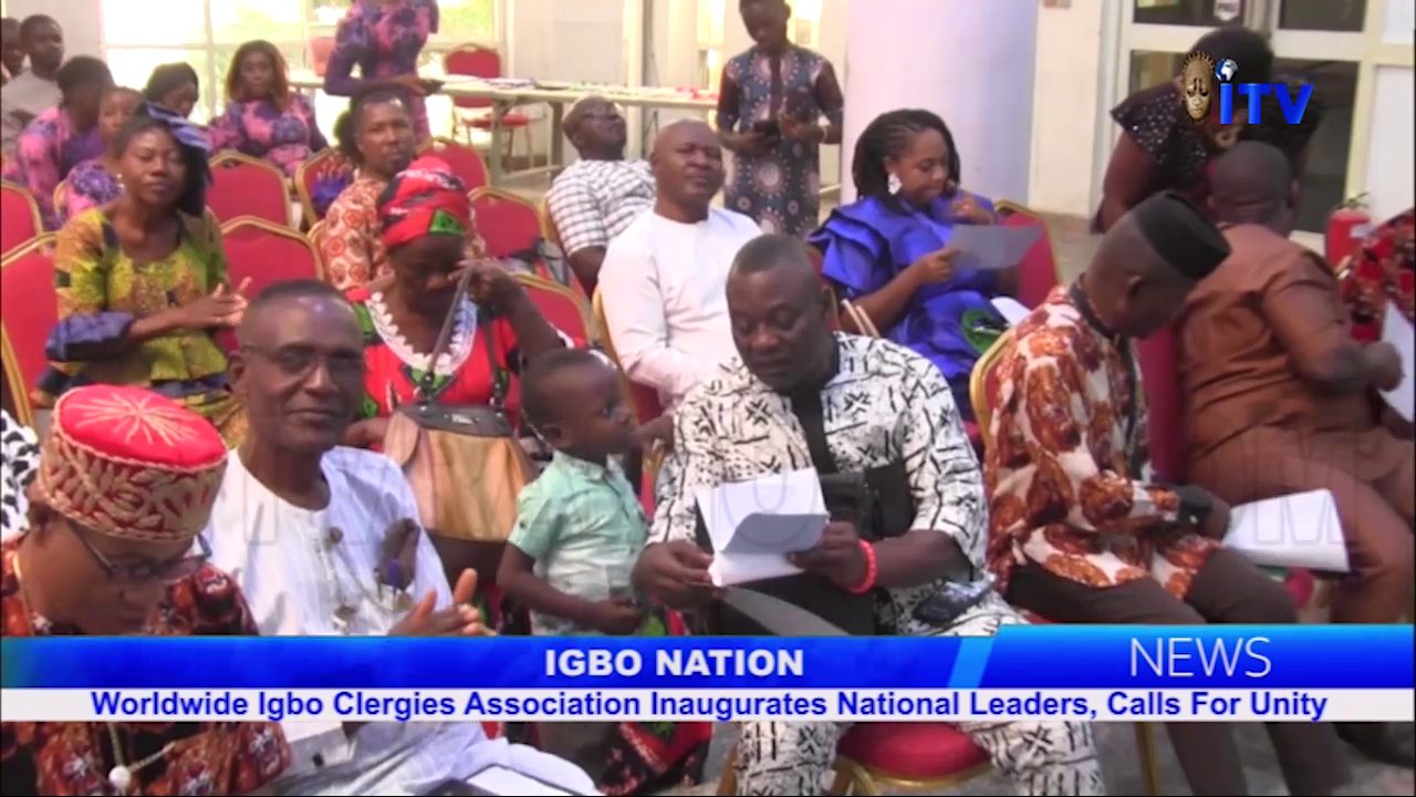 Igbo Nation: Worldwide Igbo Clergies Association Inaugurates National Leaders, Calls For Unity