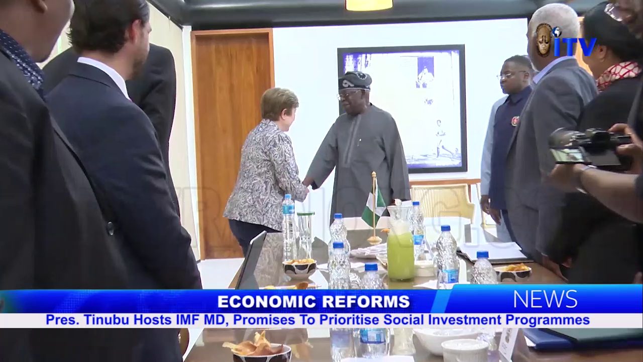 Economic Reforms: Pres. Tinubu Hosts IMF MD, Promises To Prioritise Social Investment Programmes