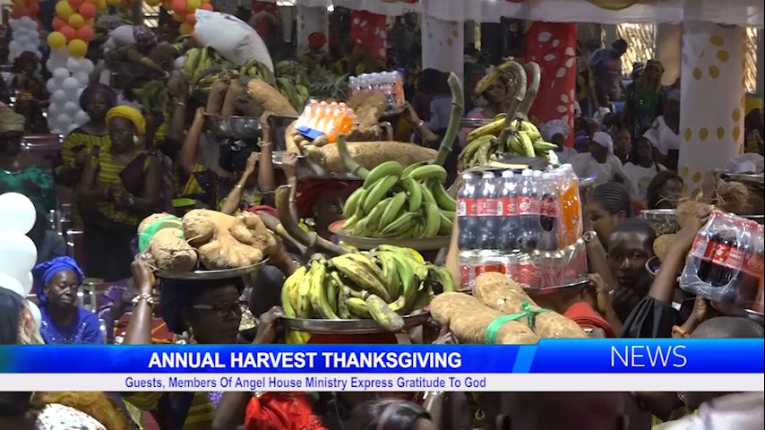 ANNUAL HARVEST THANKSGIVING: Guests, Members Of Angel House Ministry Express Gratitude To God