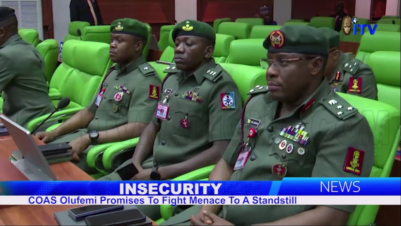 Insecurity: COAS Olufemi Promises To Fight Menace To A Standstill