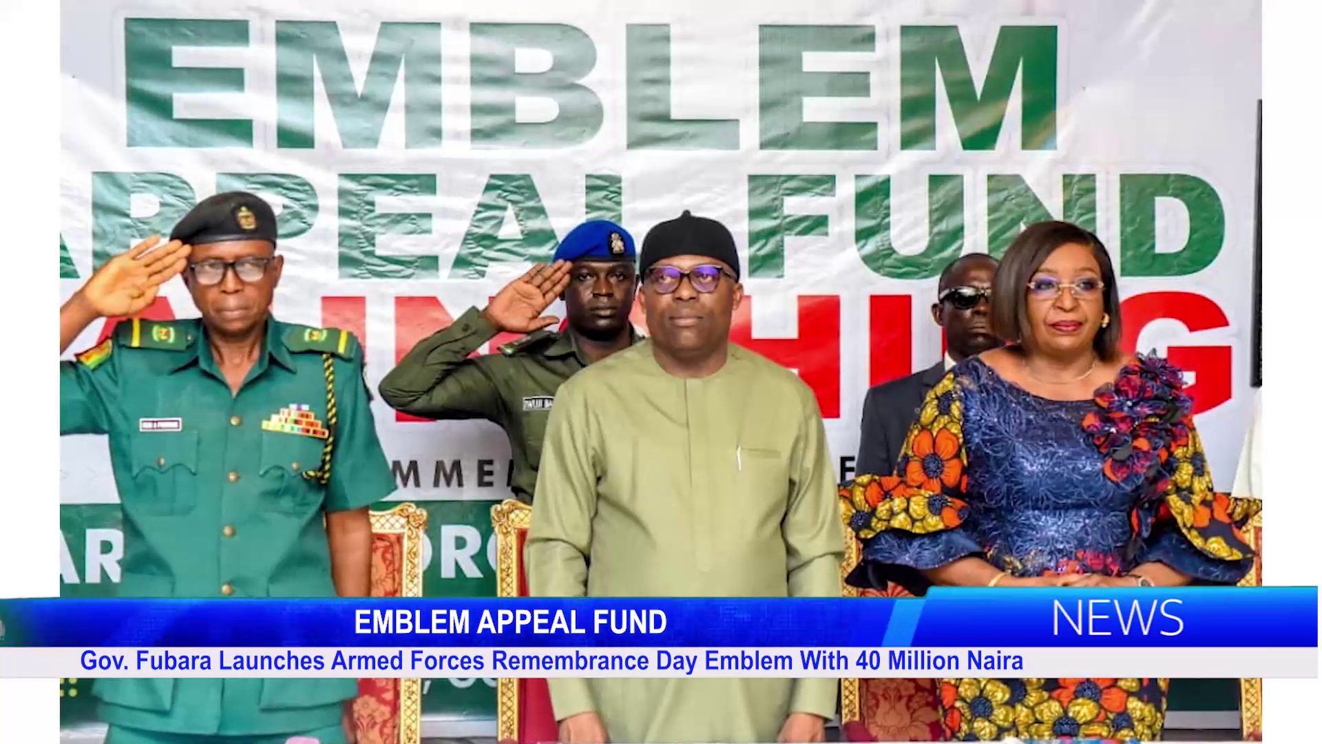 Gov. Fubara Launches Armed Forces Remembrance Day Emblem With 40 Million Naira