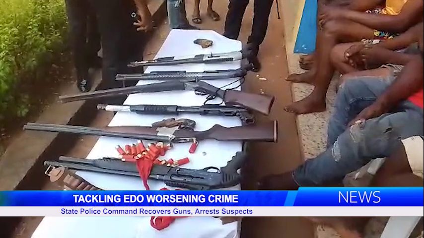 Edo State Police Command Recovers Guns, Arrests Suspects