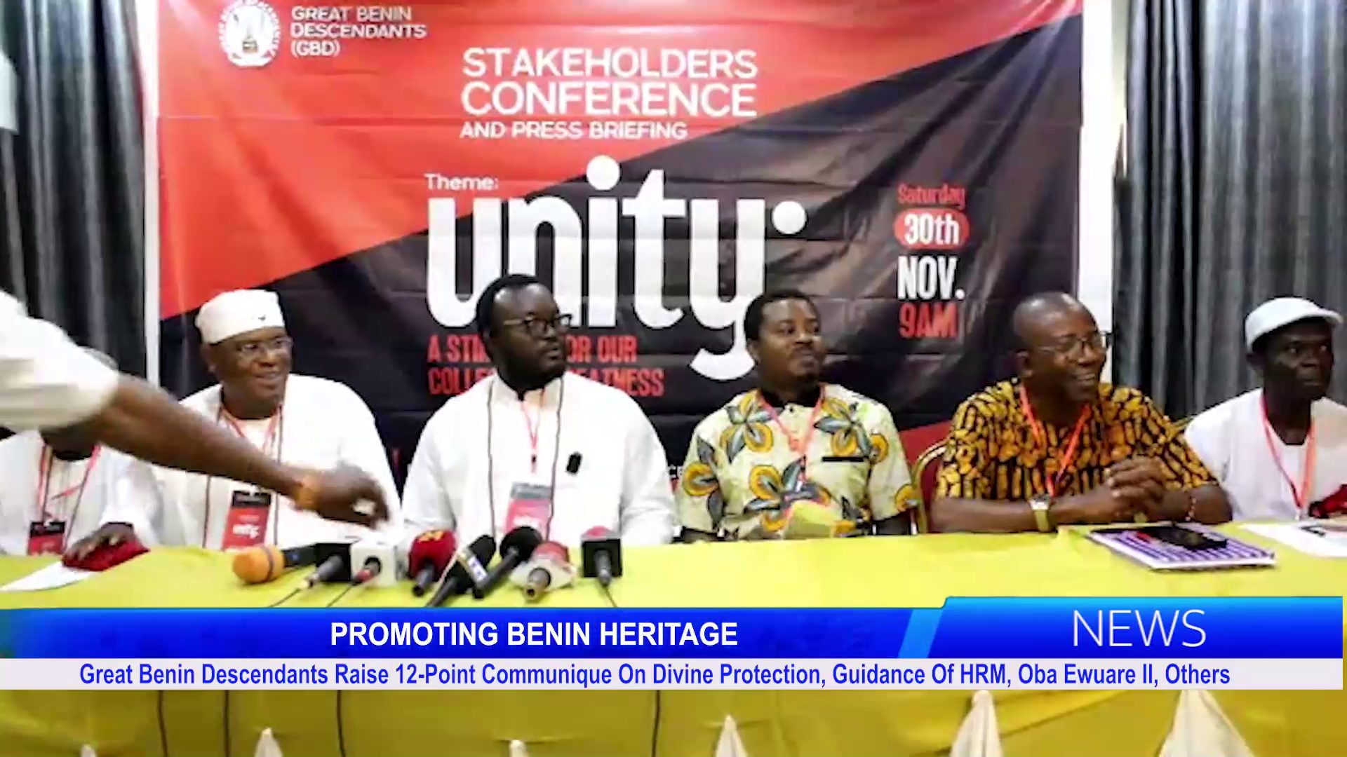 Great Benin Descendants Raise 12-Point Communique On Divine Protection, Guidance Of HRM, Oba Ewuare II, Others