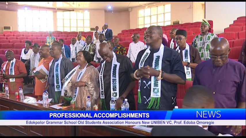 Edokpolor Grammar School Old Students Association Honours New UNIBEN VC, Prof. Edoba Omoregie