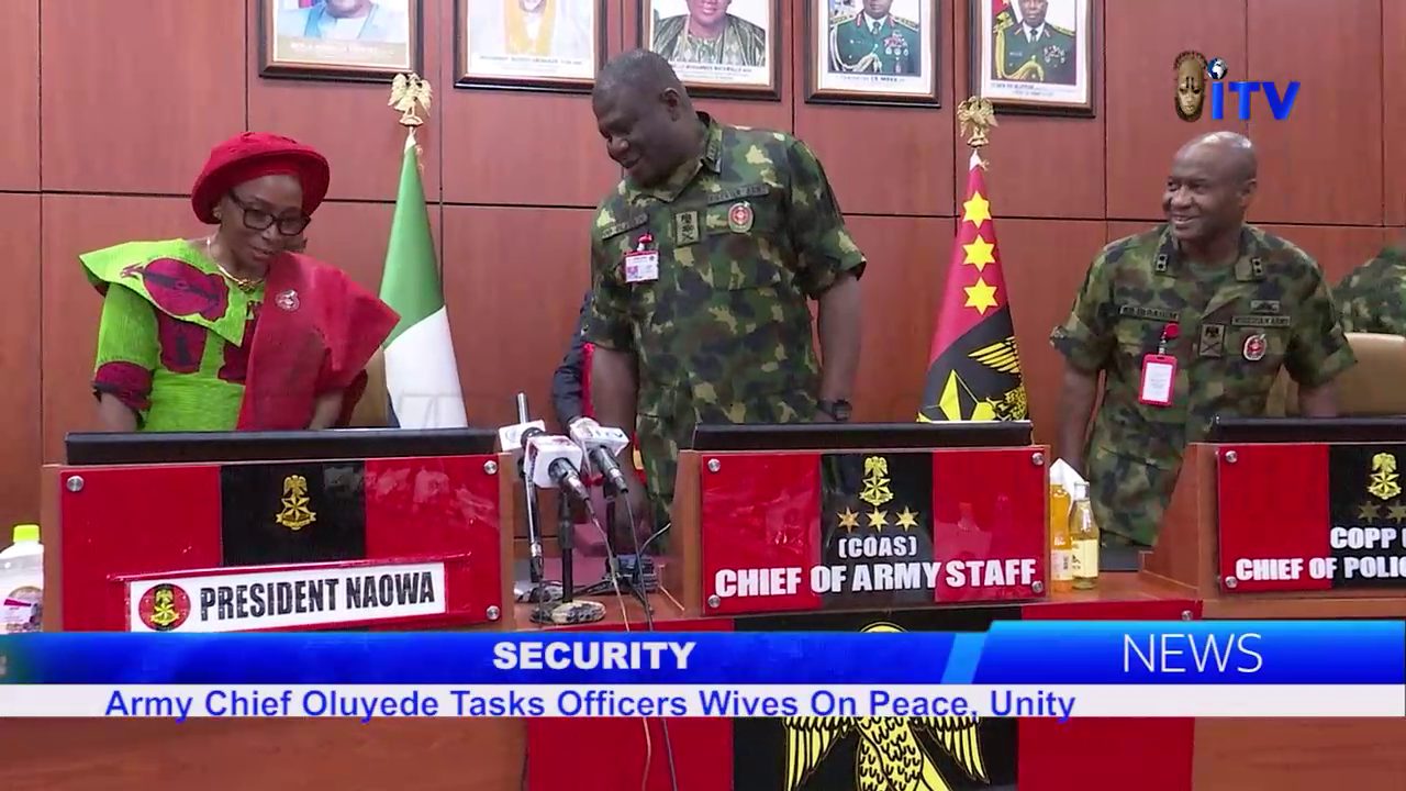 Security: Army Chief Oluyede Tasks Officers Wives On Peace, Unity