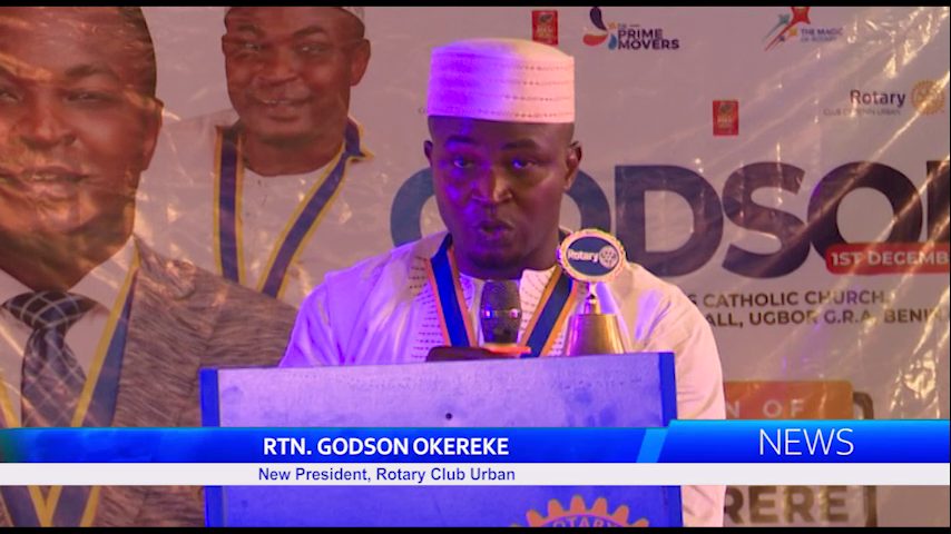 Godson Okereke Emerges New President Of Rotary Club Of Benin Urban