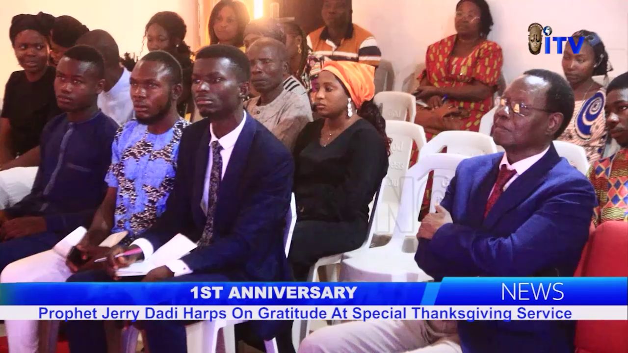 1st Anniversary: Prophet Jerry Dadi Harps On Gratitude At Special Thanksgiving Service