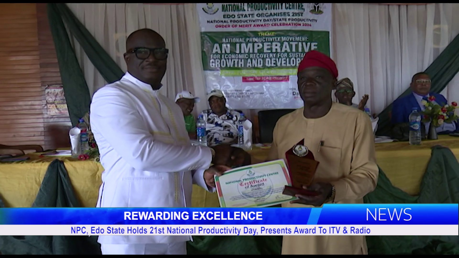 NPC, Edo State Holds 21st National Productivity Day, Presents Awards To ITV & Radio