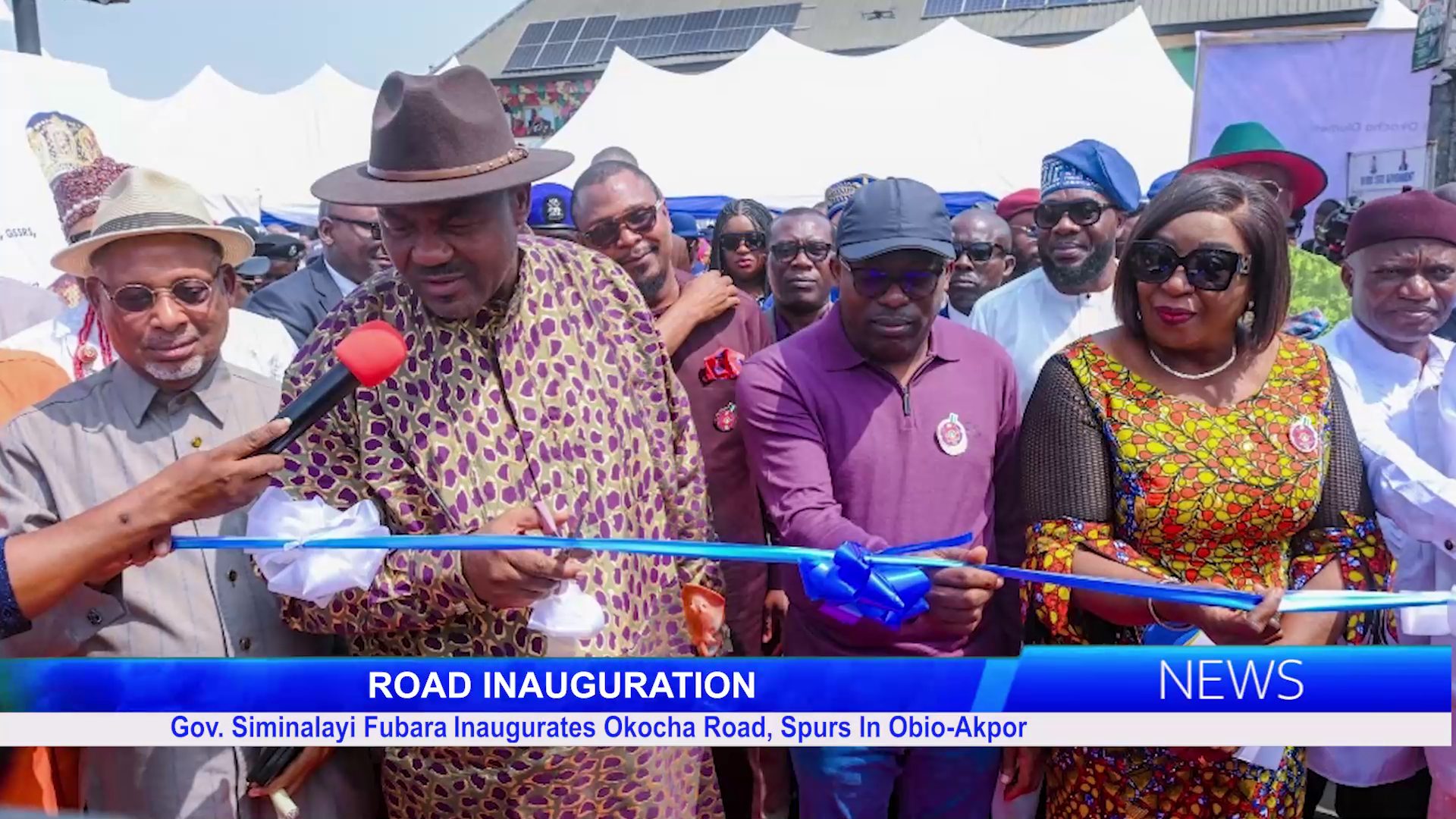 Gov. Siminalayi Fubara Inaugurates Okocha Road, Spurs In Obio-Akpor