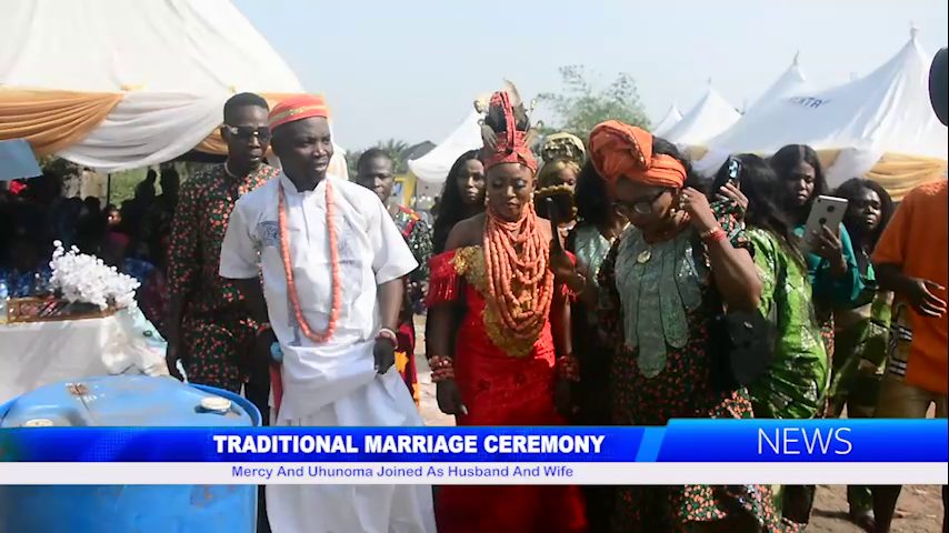 TRADITIONAL MARRIAGE CEREMONY: Mercy And Uhunoma Joined As Husband And Wife