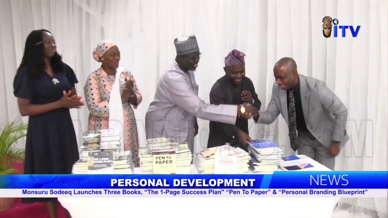 Personal Development: Monsuru Sodeeq Launches 3 Books