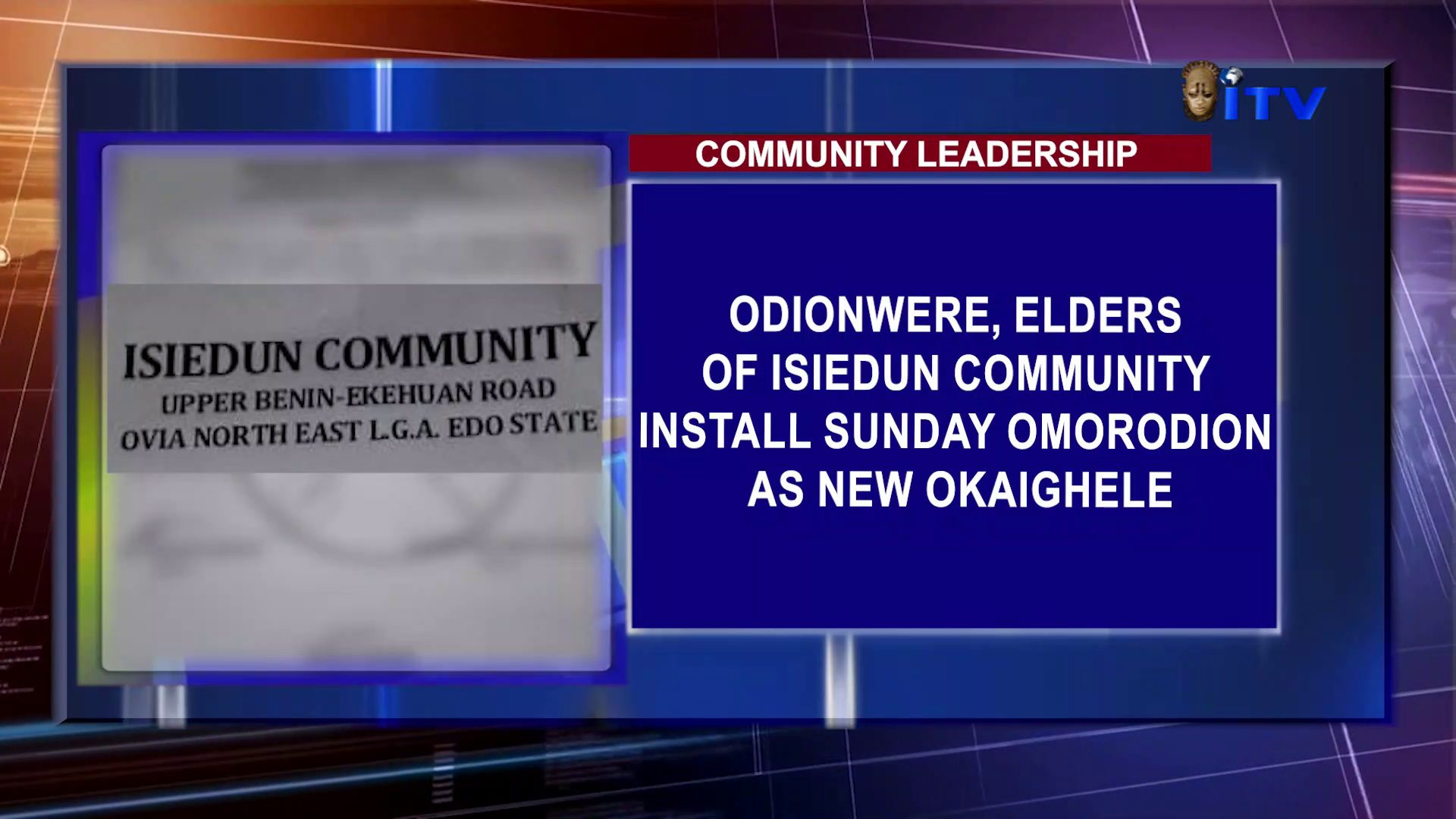 COMMUNITY LEADERSHIP: Odionwere, Elders Of Isiedun Community Install Sunday Omorodion As New Okaighele