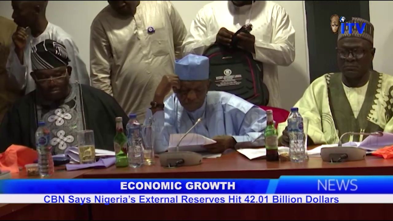 Economic Growth: CBN Says Nigeria’s External Reserves Hits $42,01bn