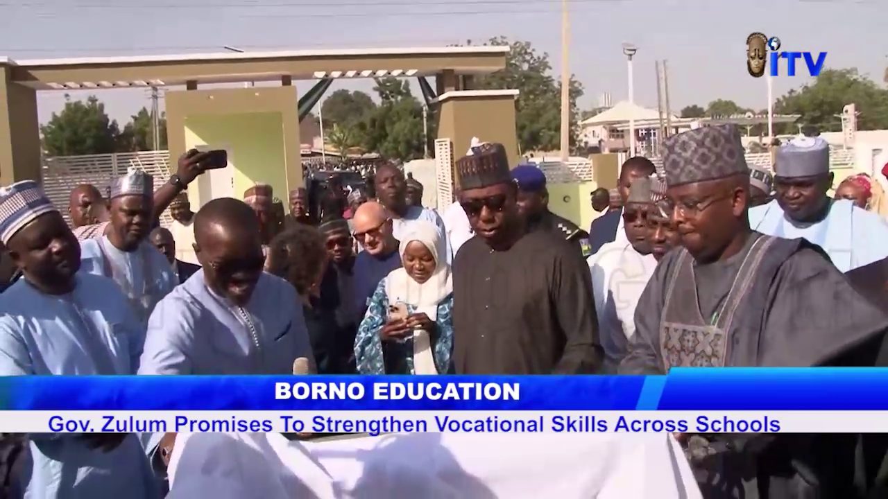 Borno Education: Gov. Zulum Promises To Strengthen Vocational Skills Across Schools