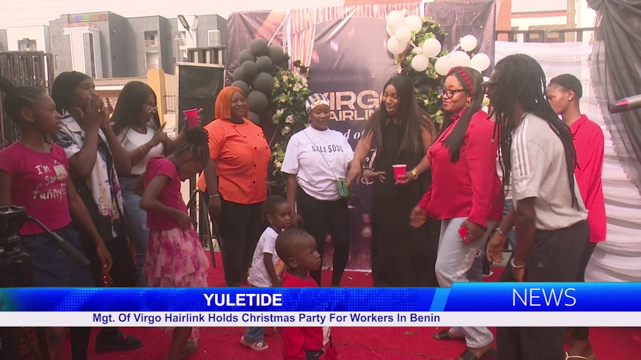 Mgt. Of Virgo Hairlink Holds Christmas Party For Workers In Benin