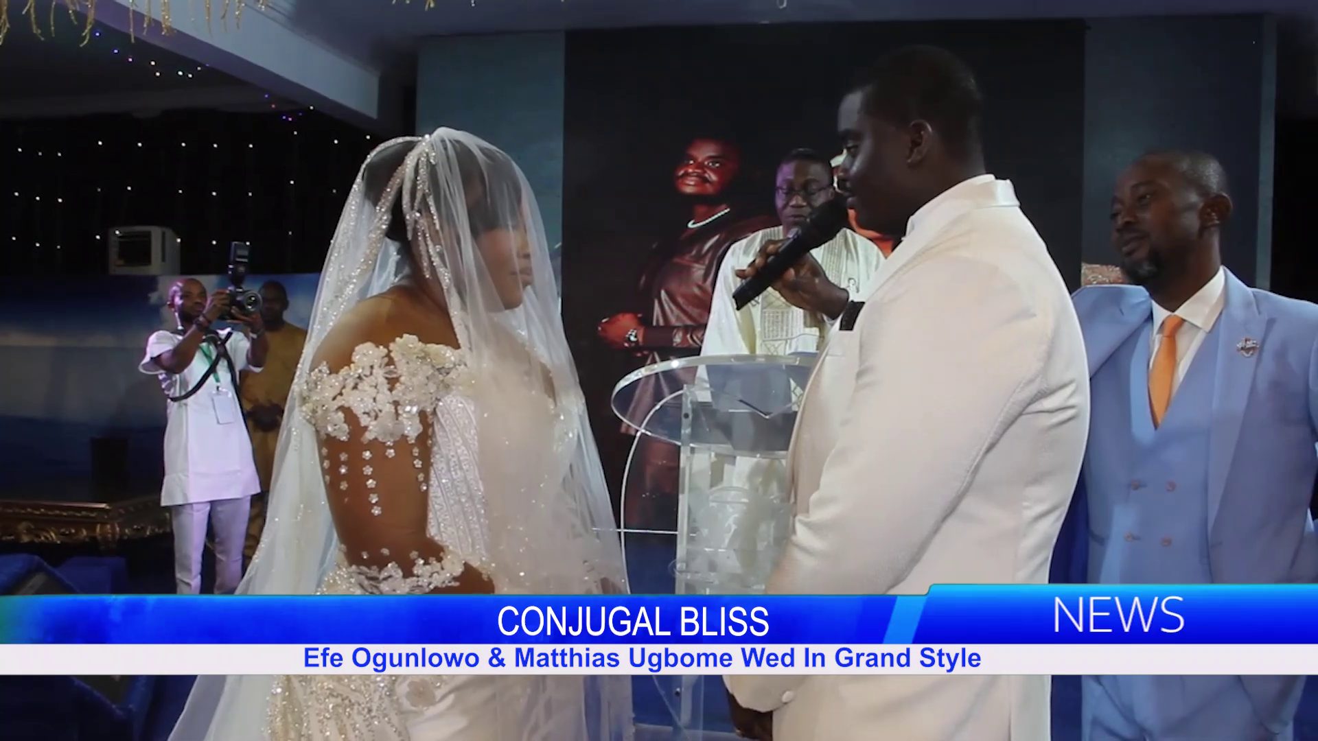 CONJUGAL BLISS: Efe Ogunlowo & Matthias Ugbome Wed In Grand Style