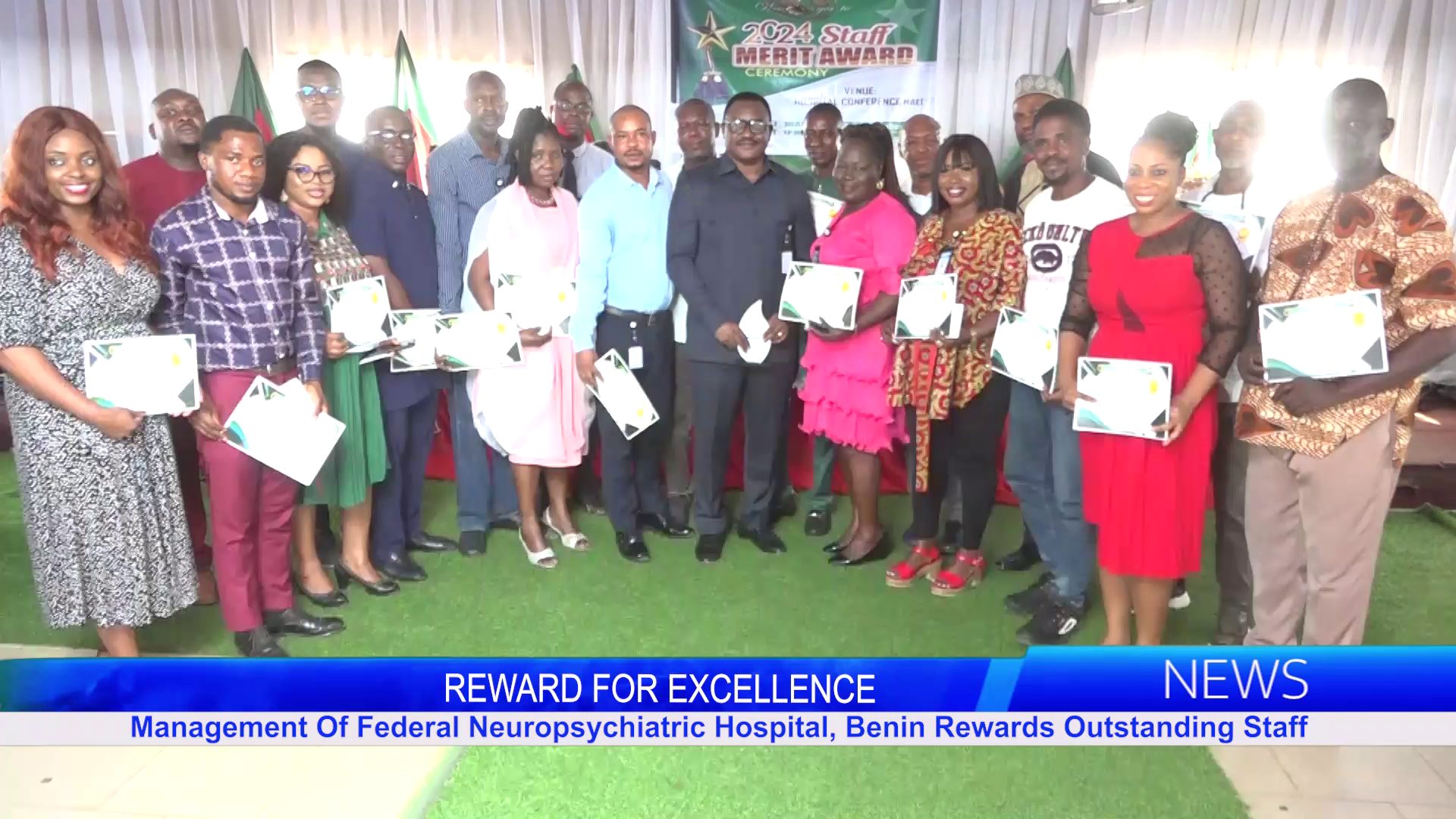 Management Of Federal Neuropsychiatric Hospital, Benin Rewards Outstanding Staff