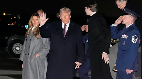 US President-Elect, Donald Trump Arrives In Washington Ahead Monday’s Inauguration