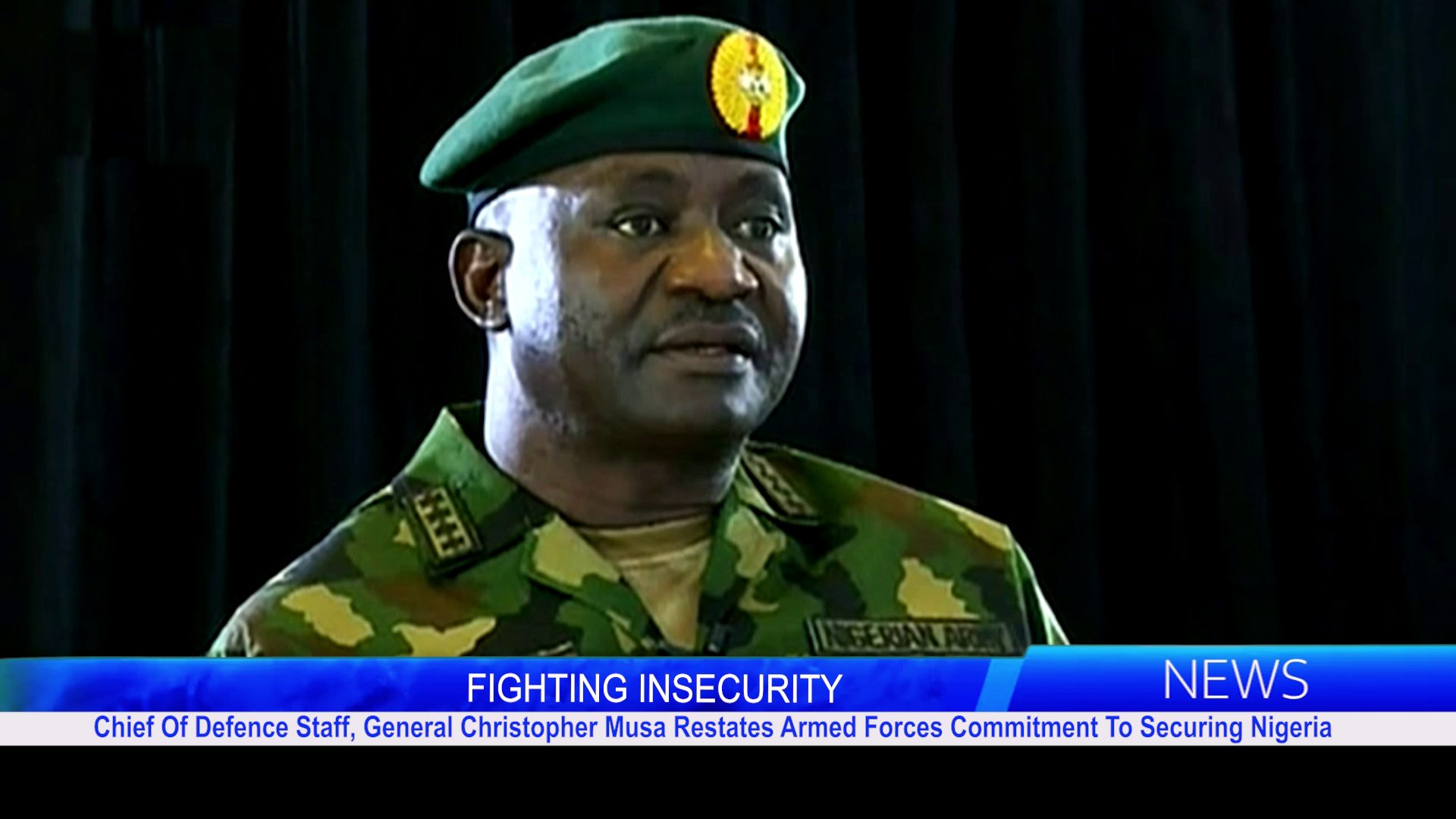 Chief Of Defence Staff, General Christopher Musa Restates Armed Forces Commitment To Securing Nigeria