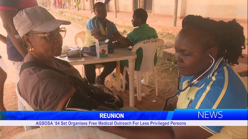 AGSOSA ‘84 Set Organises Free Medical Outreach For Less Privileged Persons