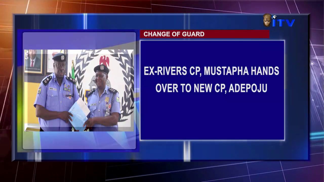 Change Of Guard: Ex-Rivers CP, Mustapha Hands Over To New CP, Adepoju