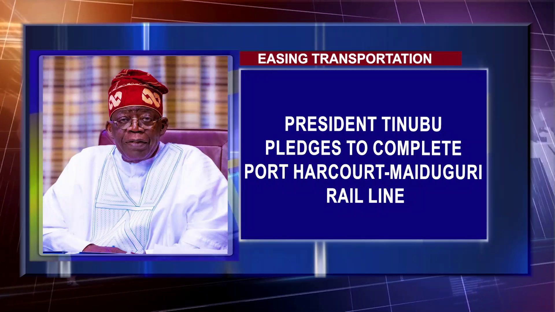 President Tinubu Pledges To Complete Port Harcourt-Maiduguri Rail Line