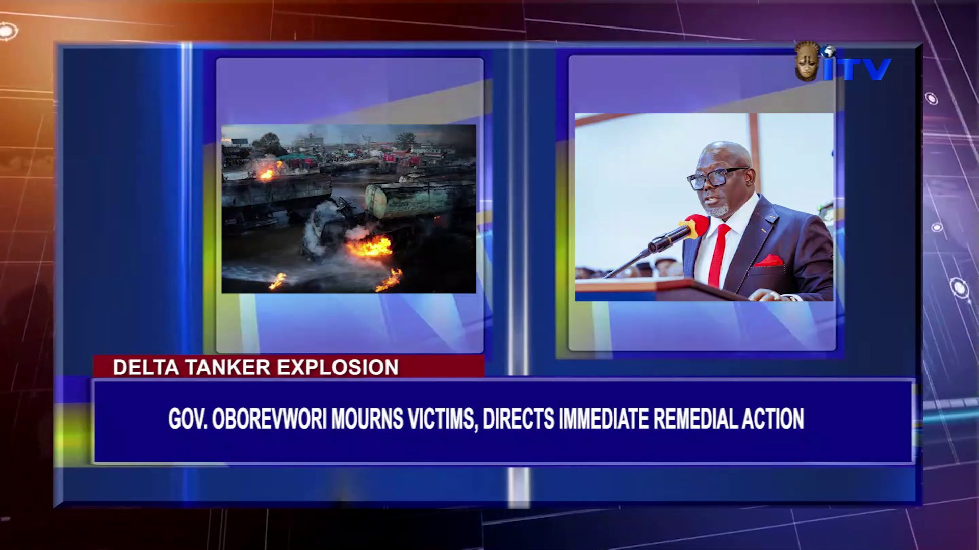 Delta Tanker Explosion: Gov. Oborevwori Mourns Victims, Directs Immediate Remedial Action