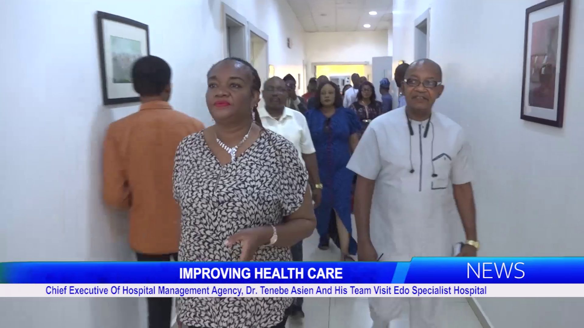 Chief Executive Of Hospital Management Agency, Dr. Kenebe Asein And His Team Visit Edo Specialist Hospital