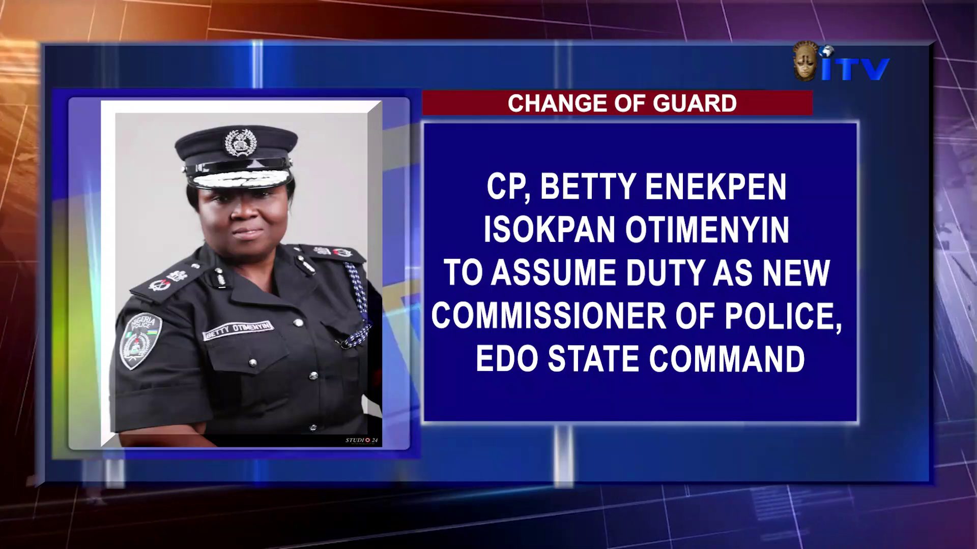 Change Of Guard: CP, Betty Enekpen Isokpan Otimenyin To Assume Duty As New Commissioner Of Police, Edo State Command